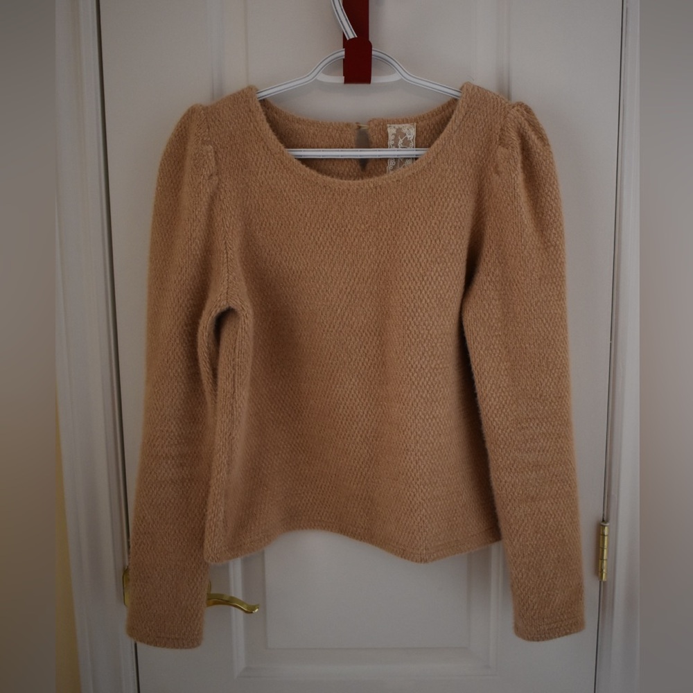 Sadie & Sage - Puff Sleeve Fuzzy Sweater